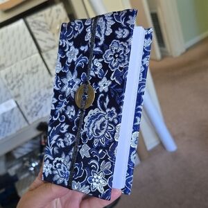 Small Notebook- Brocade Floral Fabric